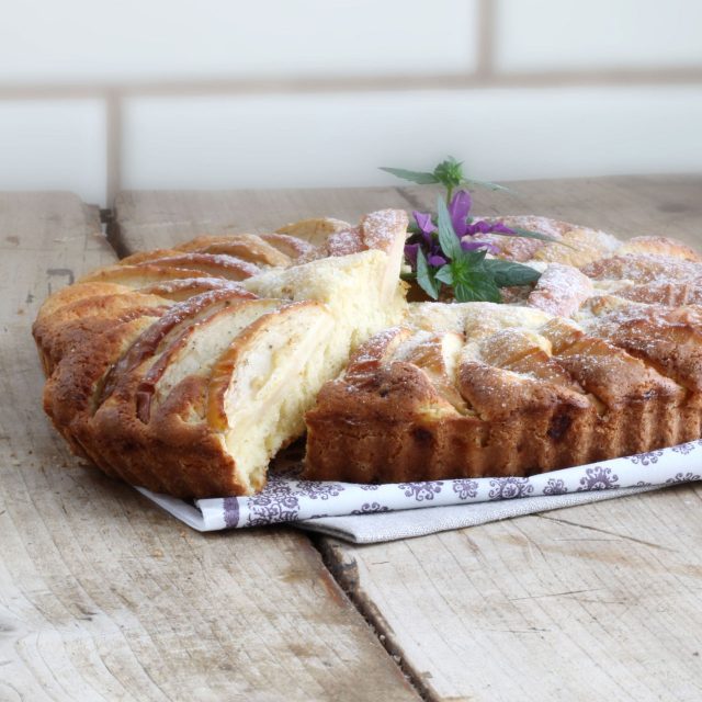 Saftig og sundere æblekage