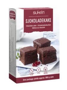 Chocolate cake mix without added sugar