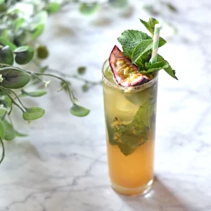 Mojito with passion fruit