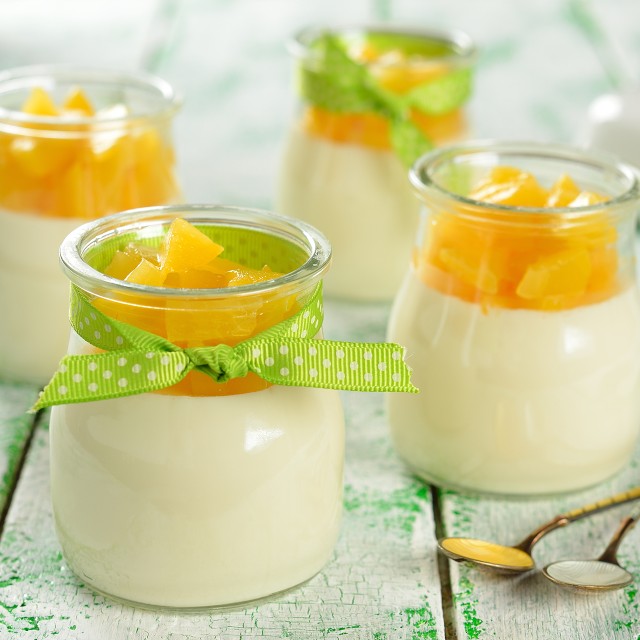 Vanilla and orange panna cotta